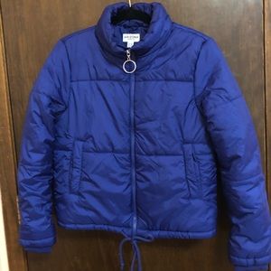 Indigo puffer jacket
